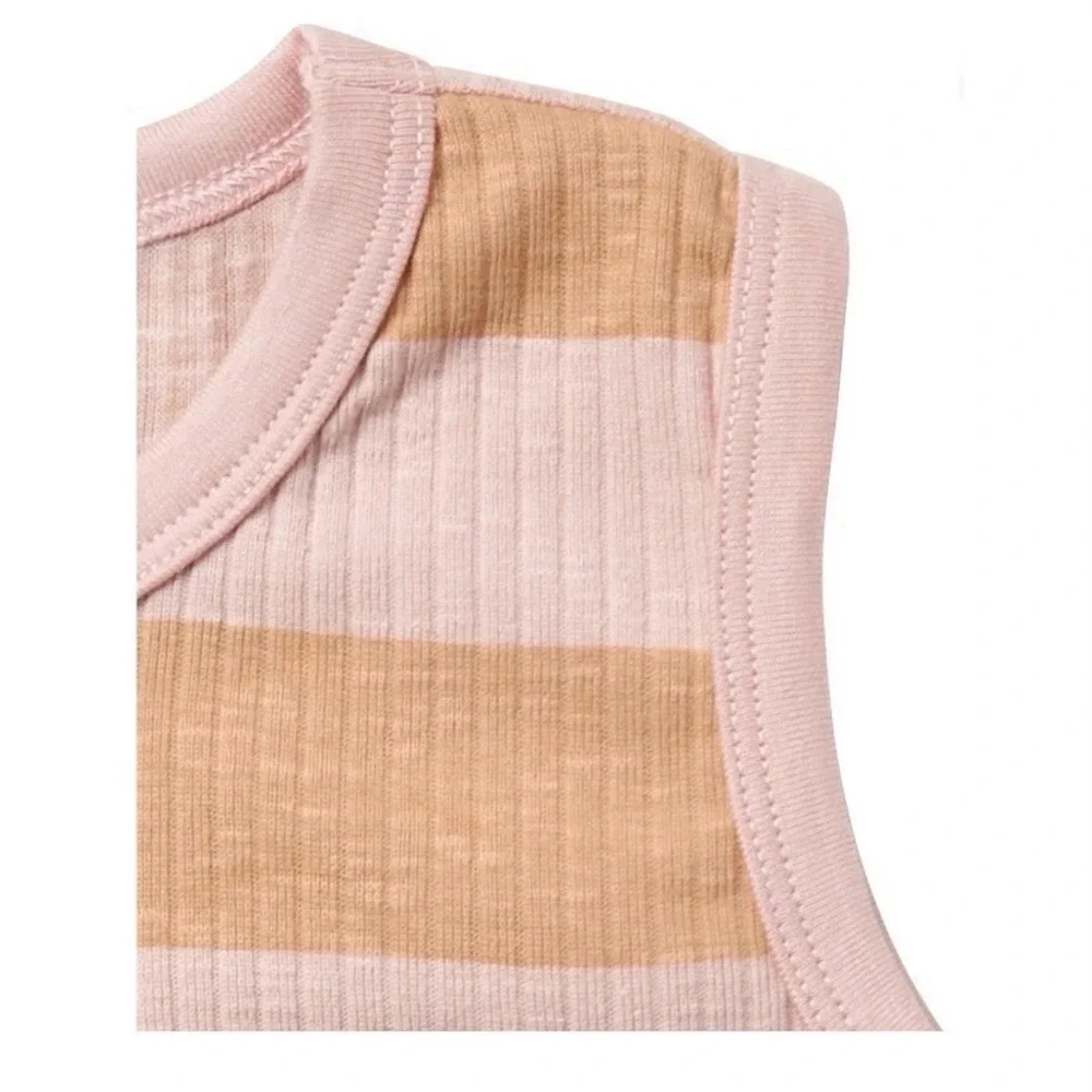 Modern Moments by Gerber Toddler Boy Organic Tank Top 5T New with Tags Striped